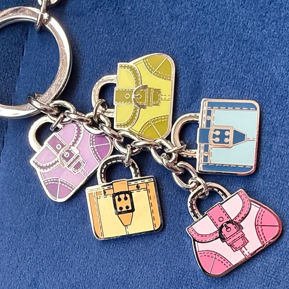 Coach Multicolor Bag Charm Keychain - Picture 5 of 6